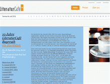 Tablet Screenshot of literaturcafe-bayreuth.de